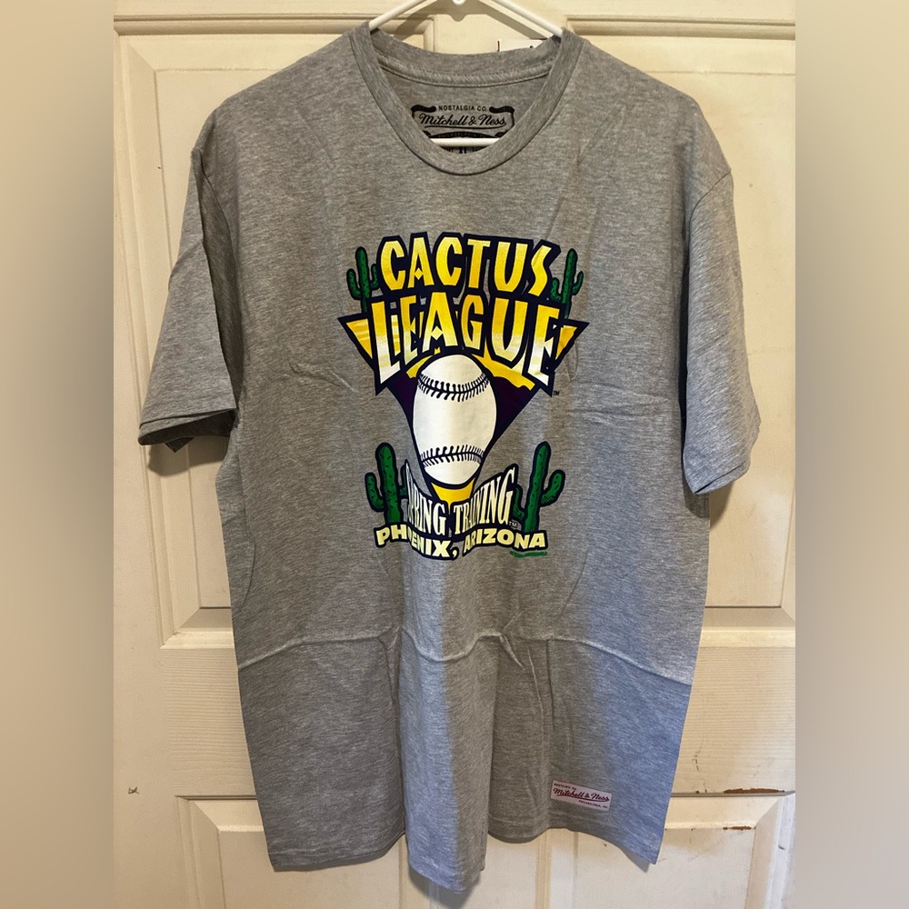 Mitchell & Ness Mens Gray Cotton Cactus League Milwaukee Brewers